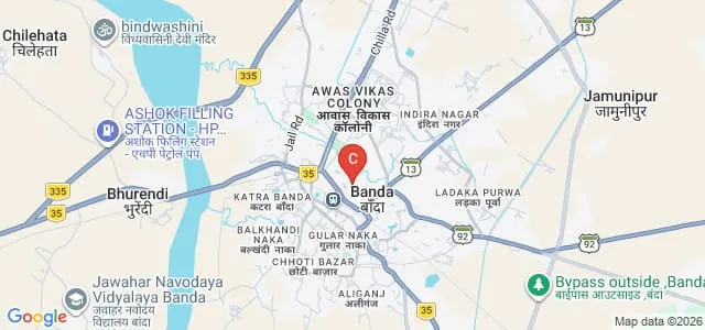 Eklavya Mahavidyalaya, Banda Map