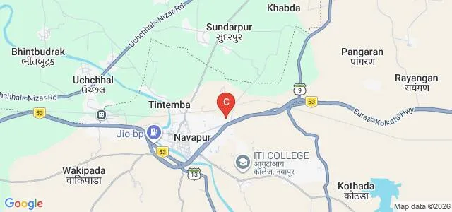 Shri Surupsing Hirya Naik College of Education, Navapur Map
