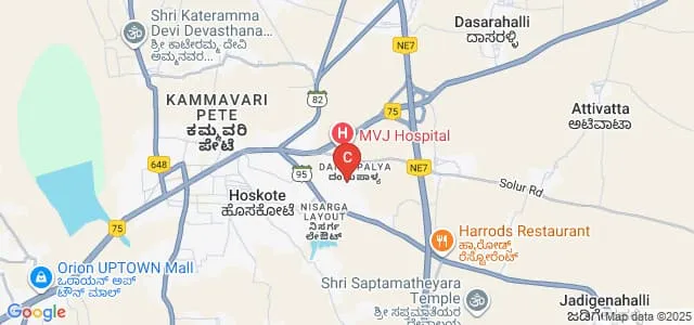 MVJ College of Nursing, Bangalore Map