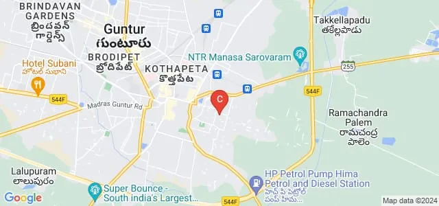 Andhra Christian College, Guntur Map