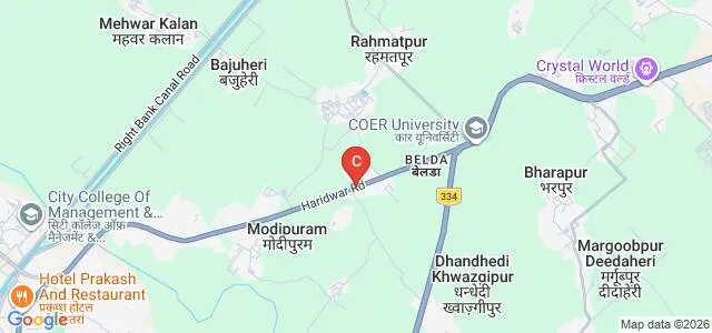 College of Engineering Roorkee, Roorkee Map