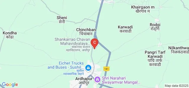 Shankarrao Chavan Mahavidyalaya, Nanded Map
