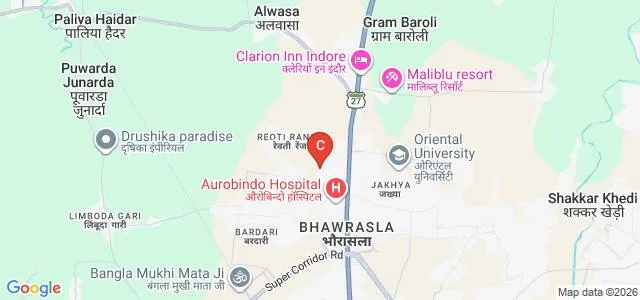 Lakshmi Narain College of Pharmacy, Indore Map