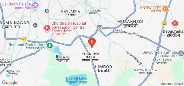 Maharaja Ranjit Singh College of Professional Sciences, Indore Map
