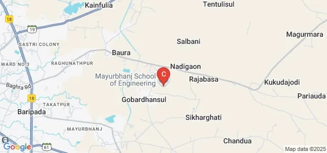 Mayurbhanj School of Engineering, Baripada Map