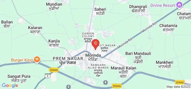 Baba Zorawar Singh Fateh Singh Khalsa Girls College, Morinda Map