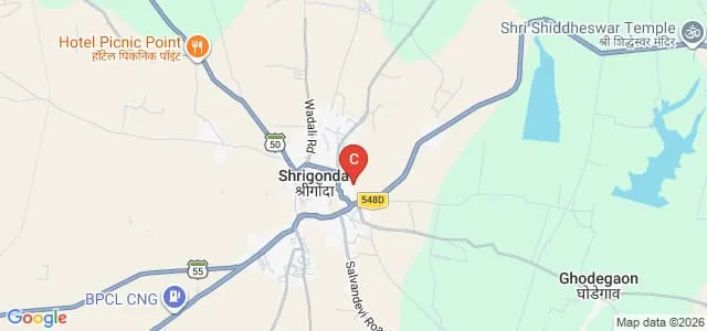 Soniya Gandhi Polytechnic, Shrigonda Map