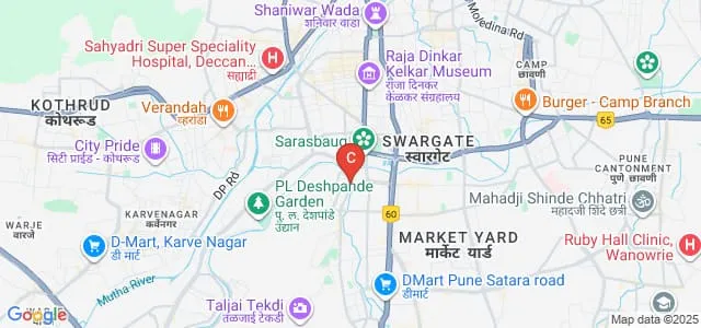 Samajbhushan Ganpatrao Kalbhor Arts Commerce and Science College, Pune Map