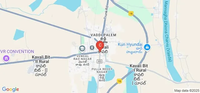 Vikrama Simhapuri University PG Center, Kavali Map