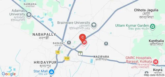 Barasat Government Medical College and Hospital, North 24 Parganas Map