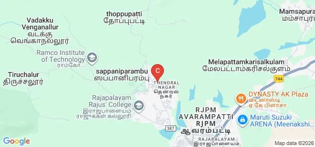 AKD Dharma Raja Women's College, Rajapalayam Map