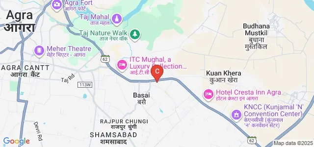 Shanti Mangalick School of Nursing and Paramedical, Agra Map