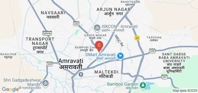 Matoshree Vimalabai Deshmukh Mahavidyalaya, Amravati Map