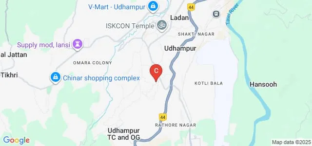 Bhaskar Degree College, Udhampur Map