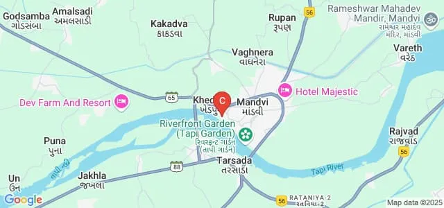 Babubhai B Avichal Arts and Commerce College, Surat Map