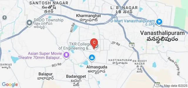 TKR Institute of Management and Science, Hyderabad Map