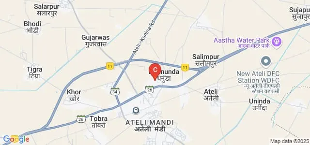 Government College For Women, Ateli Map