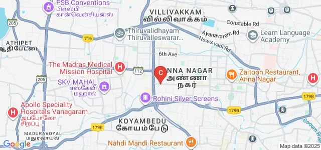 Natesan Institute of Cooperative Management, Chennai Map