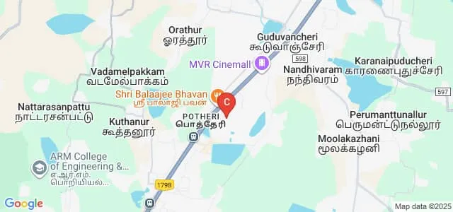 Valliammai Polytechnic College, Kanchipuram Map