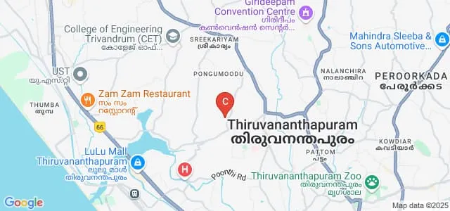 Centre for Development Studies, Thiruvananthapuram Map
