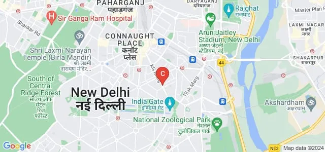 Bharatiya Vidya Bhavan College, New Delhi Map