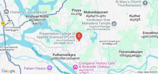 Presentation College of Applied Sciences, Ernakulam Map