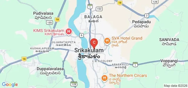 Government College for Women, Srikakulam Map