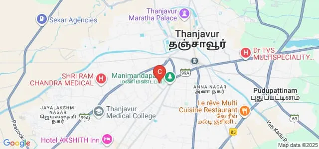 Kunthavai Naacchiyar Government Arts College for Women, Thanjavur Map