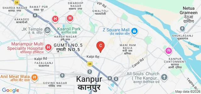 Halim Muslim PG College, Kanpur Map