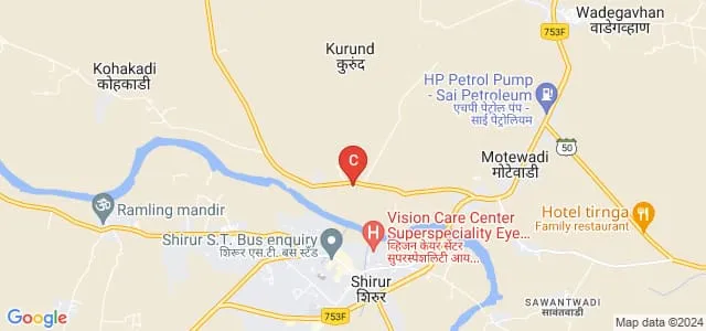 Sanjivani Pratisthan College of Education, Ahmednagar Map