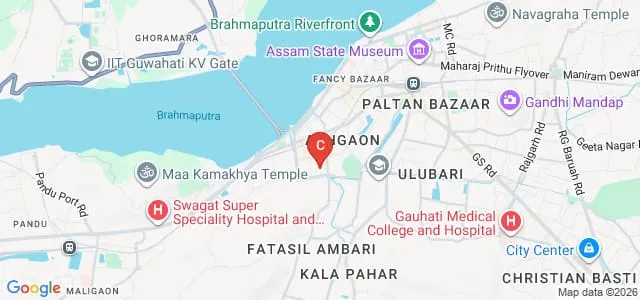 Handique Girls College, Guwahati Map