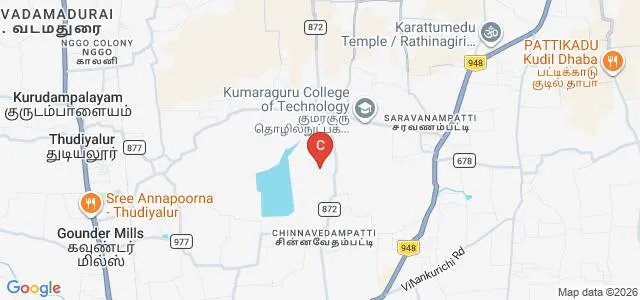 CMS College of Science and Commerce, Coimbatore Map