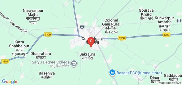 Saryu Degree College, Gonda Map