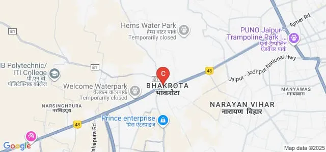 Rajasthan Institute of Engineering and Technology, Jaipur Map