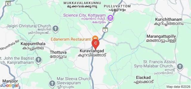 Deva Matha College, Kottayam Map