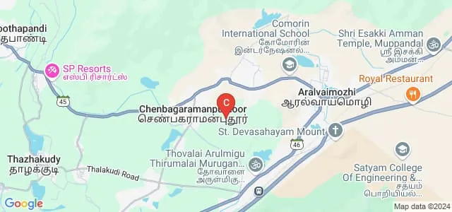 Tamizhan College of Engineering and Technology, Kanyakumari Map