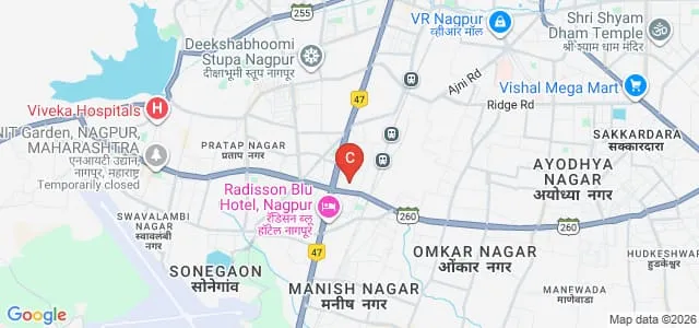 Maharshi Karve Stree Shikshan Samstha College of Nursing Education For Women, Nagpur Map