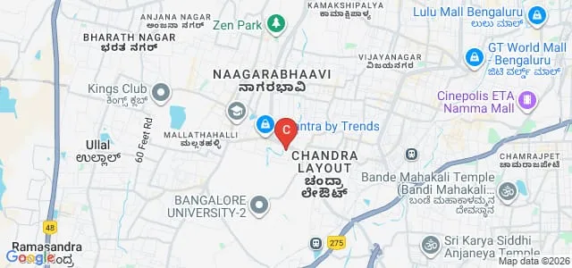 Vijayanagar College of Nursing, Bangalore Map