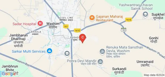 Pratap Institute of Management and Technology, Washim Map