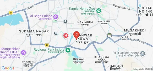 Mata Gujri College of Professional Studies, Indore Map
