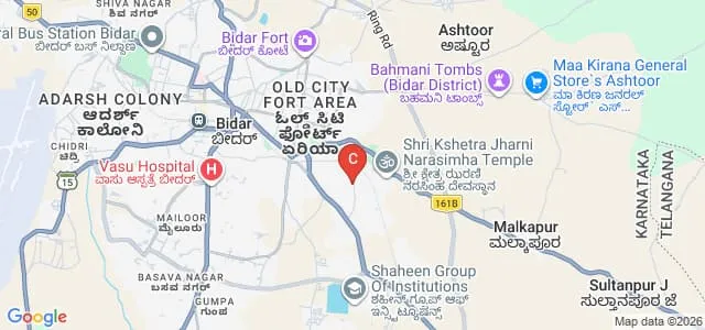 Manjeera College of Education, Bidar Map