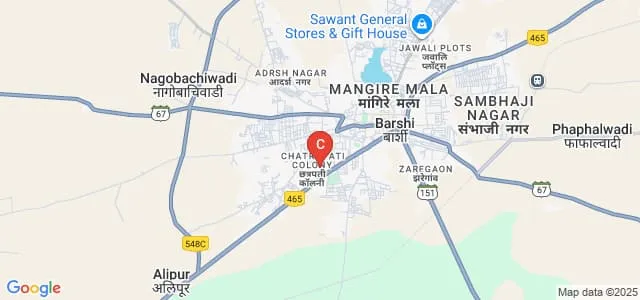 Shri Shivaji Shikshan Prasarak Mandals College of Nursing, Barshi Map
