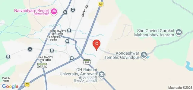 Prof Ram Meghe Institute of Technology and Research, Badnera Map