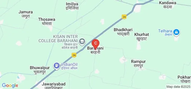 Maa Mansa Devi Mahavidyalaya, Barahani Map
