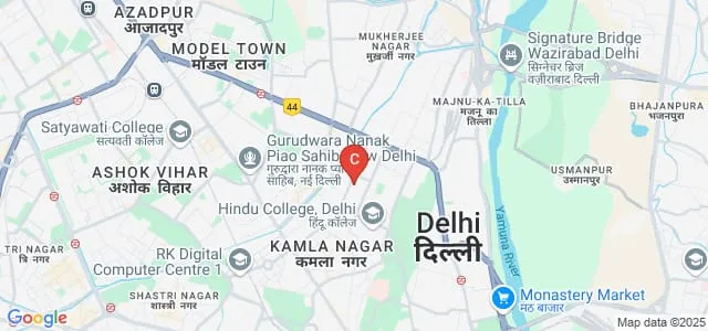 Department of Slavonic and Finno-Ugrian Studies, University of Delhi, Delhi Map