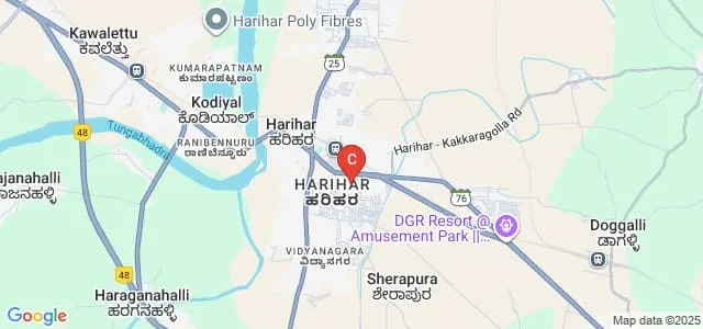 SJVP Polytechnic, Harihar Map