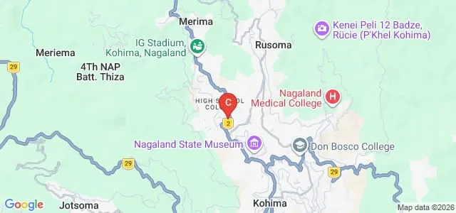 State College of Teacher Education, Kohima Map