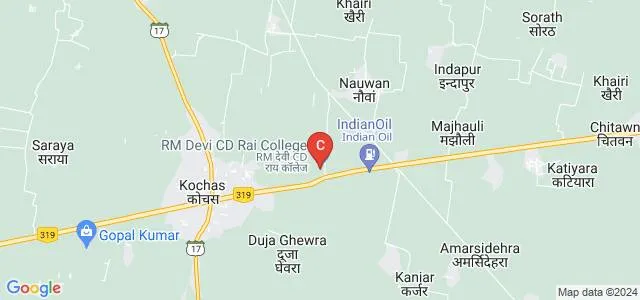 RM Devi CD Rai College, Rohtas Map