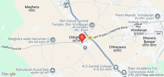 Rajiv Academy for Teacher Education, Mathura Map
