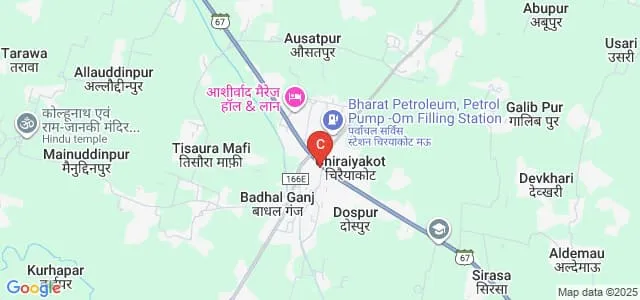 Babu Satiram Jaikaran Smarak Pharmacy College, Azamgarh Map